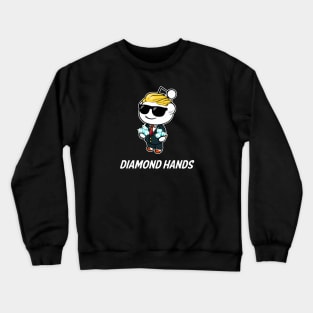 Reddit Wallstreetbets WSB Diamond Hands Day Trader Stock Market Options Crewneck Sweatshirt